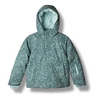 Kids' Hooded Snowsport Jacket - All In Motion™ Aqua Green L